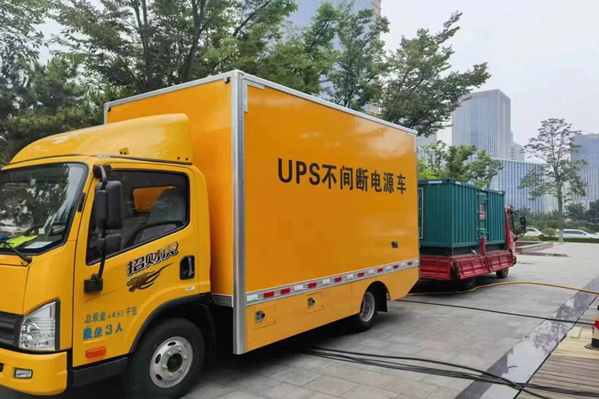 礼纪镇发电机租赁施工现场