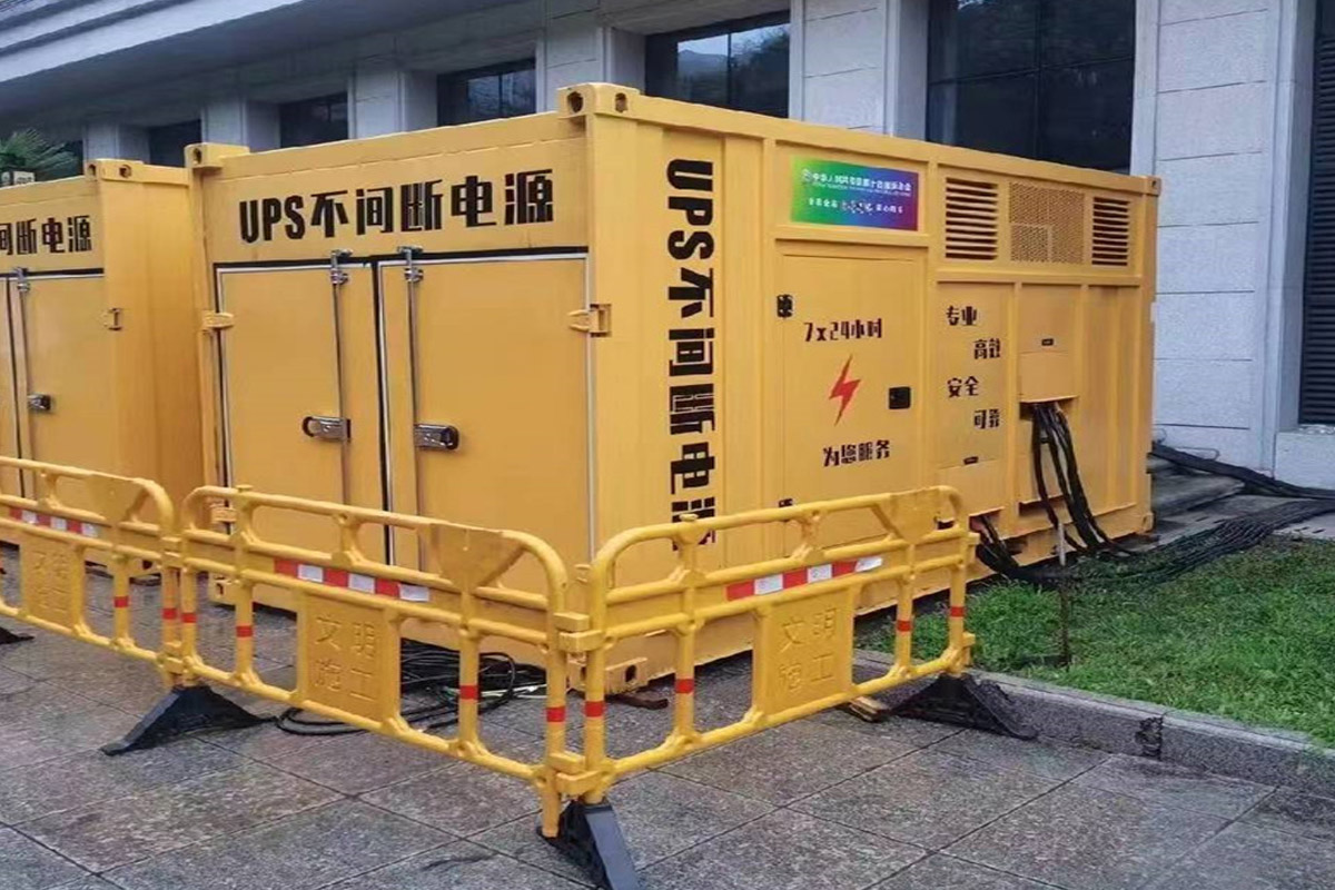 礼纪镇发电机租赁施工现场